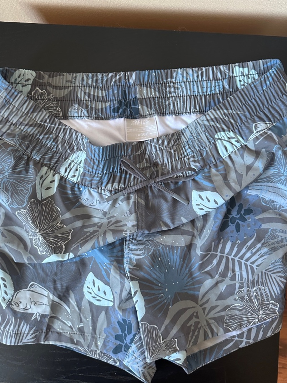 AFTCO Strike Shorts Printed Charcoal